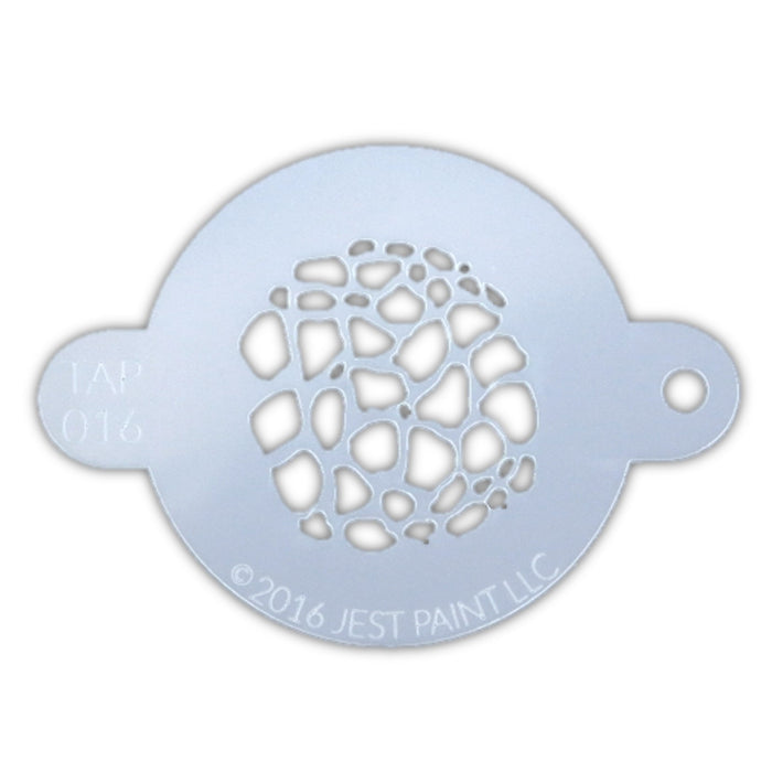 TAP 016 Face Painting Stencil - Organic Scales
