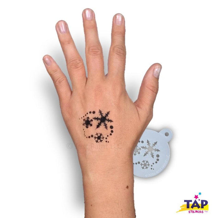 TAP 015 Face Painting Stencil - Snowflakes