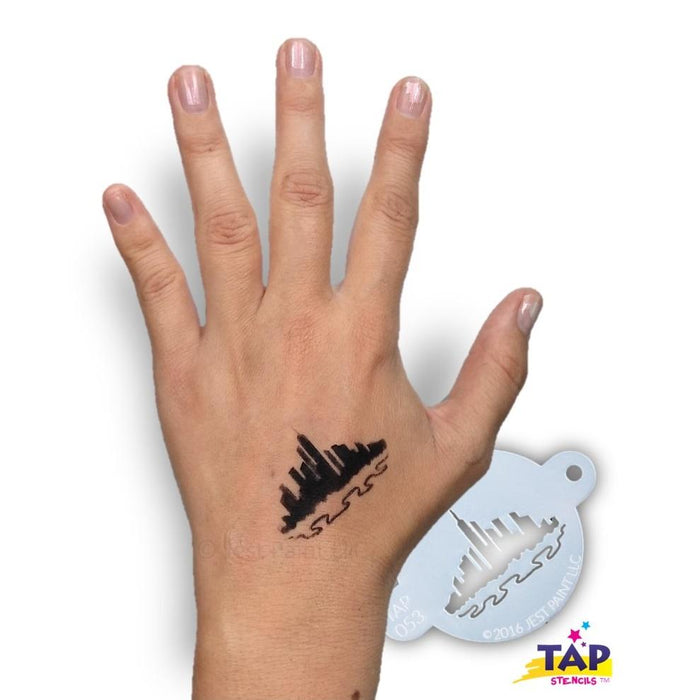 TAP 053 Face Painting Stencil - City Scape