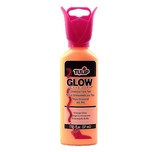 Tulip Dimensional Fabric Paint | Bling Builder - Glow Orange 1.25oz