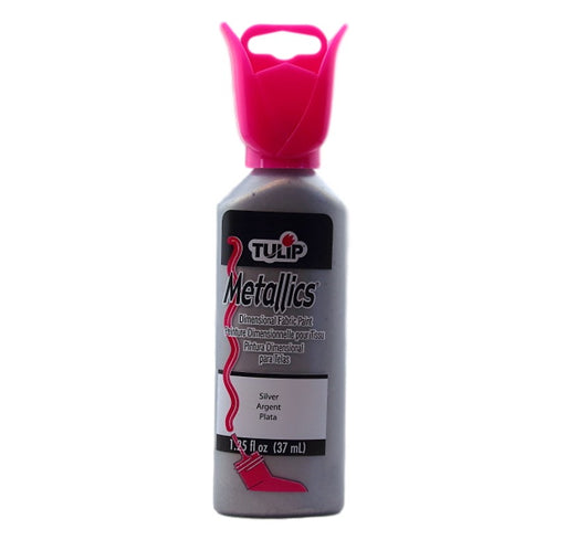 Tulip Dimensional Fabric Paint | Bling Builder - Metallic Silver 1.25oz