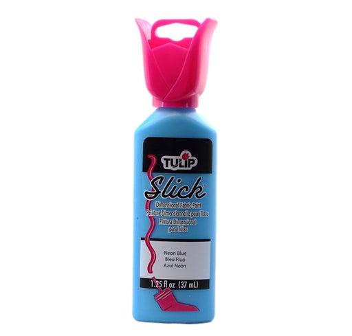 Tulip Dimensional Fabric Paint | Bling Builder - Slick Neon Blue 1.25oz