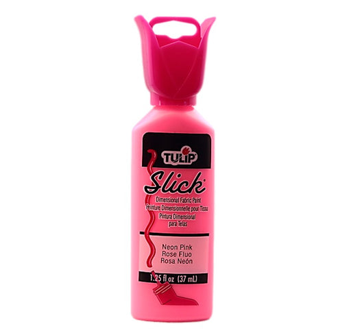 Tulip Dimensional Fabric Paint | Bling Builder - Slick Neon Pink 1.25oz - DISCONTINUE