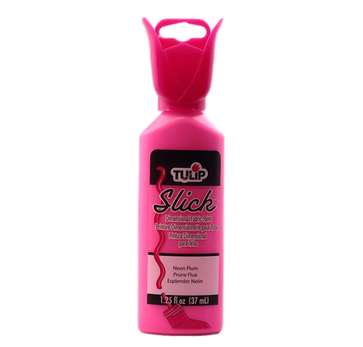 Tulip Dimensional Fabric Paint | Bling Builder - Slick Neon Plum 1.25oz
