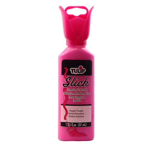 Tulip Dimensional Fabric Paint | Bling Builder - Slick Poppin Purple 1.25oz - DISCONTINUE