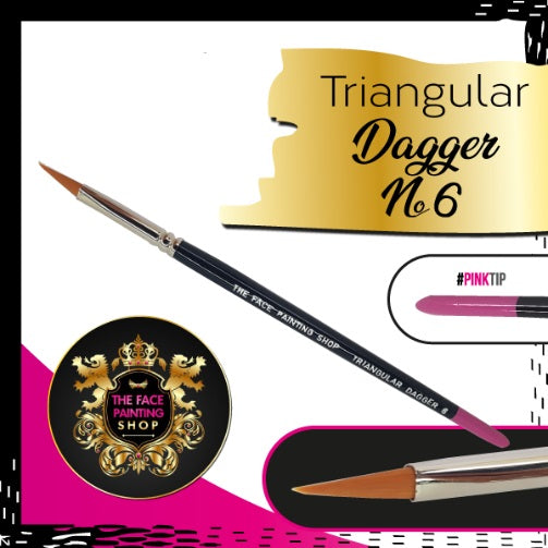 The Face Painting Shop Brush - Triangular Dagger #6