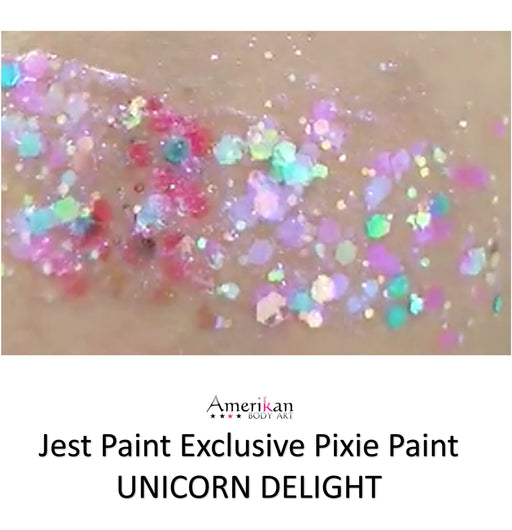 Pixie Paint Face Paint Glitter Gel  - Unicorn Delight (Jest Paint Exclusive)  - Small 1oz