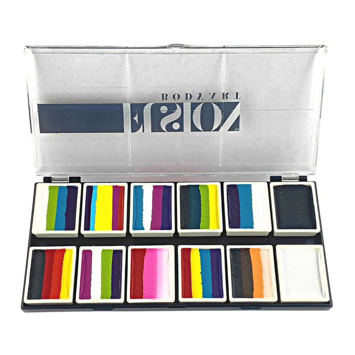 Fusion Body Art  - Spectrum Face Painting Palette | Rainbow Explosion