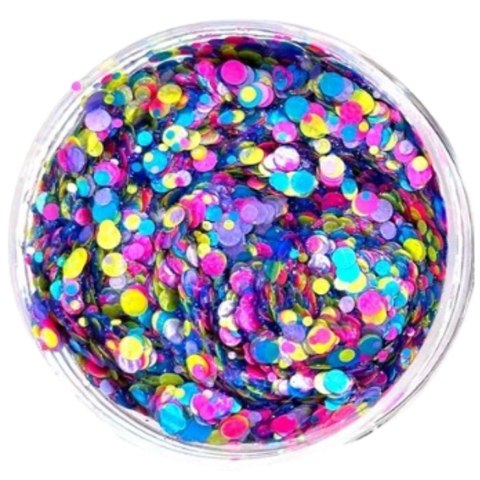 Festival Glitter | Chunky Glitter Gel - UV Confetti Glow - 1.2 oz