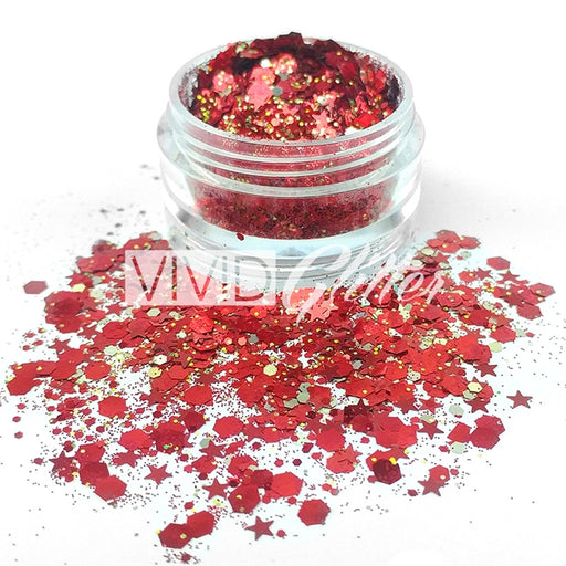 VIVID Glitter | Loose Chunky Hair and Body Glitter | Cardinal (10gr)