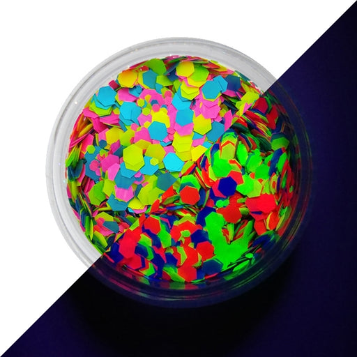 VIVID Glitter | Loose Chunky Hair and Body Glitter | UV Candy Cosmos (10gr)