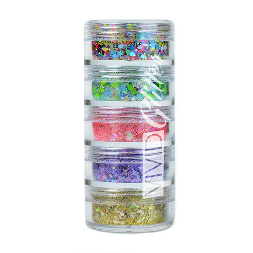 VIVID Glitter | Loose Chunky Hair and Body Glitter | Festivity Stack (Set of 5)
