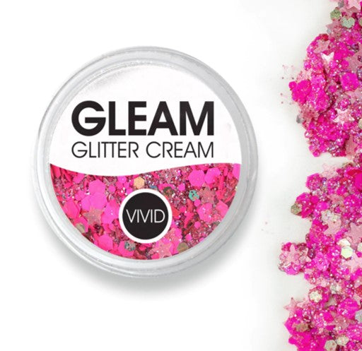 VIVID Glitter |  GLEAM Glitter Cream | Small UV WATERMELON (10gr)
