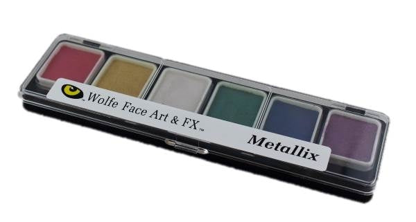 Wolfe FX Face Paint - Small 6 Color Metallix Palette
