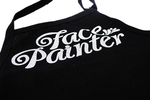 Art Factory | Face Painter Apron - Black with Silver Glitter Print