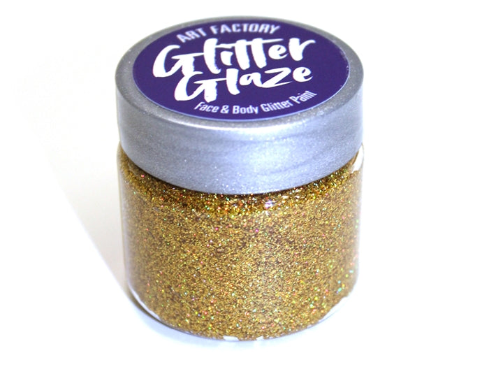 Art Factory | Glitter Glaze Face & Body Glitter Paint - Gold (1 fl oz)