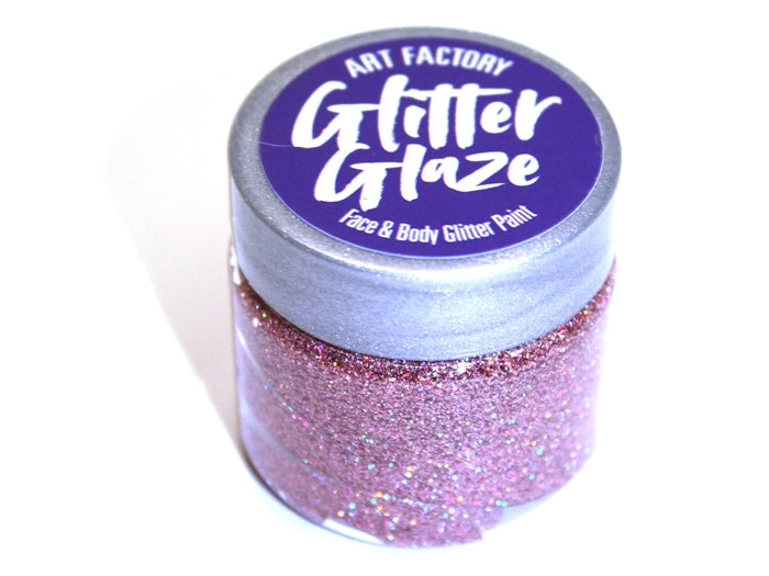 Art Factory | Glitter Glaze Face & Body Glitter Paint - Rose Gold (Pink) (1 fl oz)