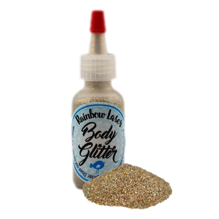 Art Factory | Rainbow Laser Body Glitter Poof - Gold Rainbow LASER  (1/2oz)