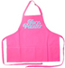 Face Painter Apron - Pink with Aqua Letters - DISCONTINUE