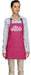 Face Painter Apron - Pink with Aqua Letters - DISCONTINUE