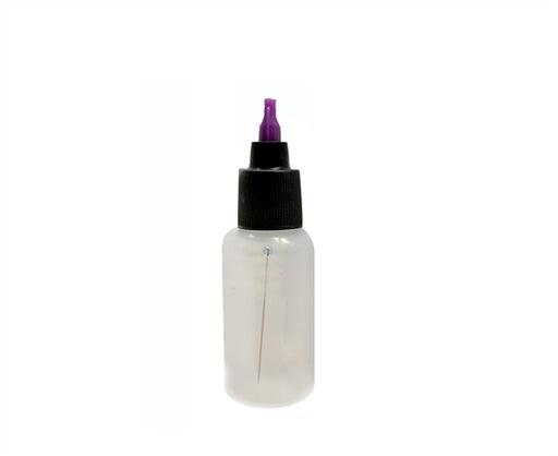 1/2 Ounce Empty Luer-Lock Bottle and Super Fine Pin (For Cleaning Henna Lace Tips)