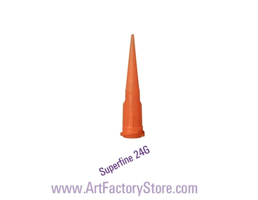 Luer-Lock Tip | Super Fine Gage 24 (Orange or Red)