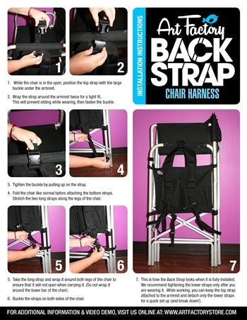Back Strap Director Chair Harness for Face Painters - Temp Discontinued