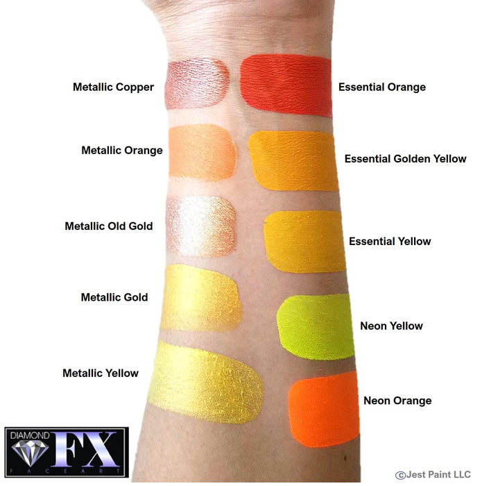 Diamond FX Face Paint - Metallic Orange 30gr