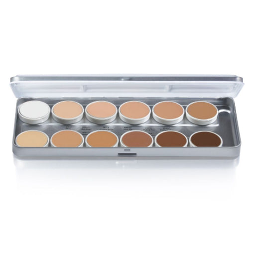 Ben Nye | CREME Makeup Palette - (TFP-12) 12 Color Theatrical Creme Foundation Palette