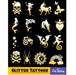 ART FACTORY | Set of 80 Glitter Tattoo Stencils with Display - (BSTSEL)  BEST SELLERS Collection