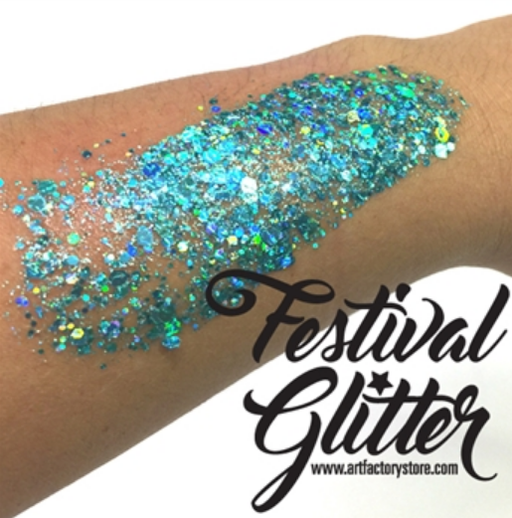 Festival Glitter | Chunky Glitter Gel - Blue Lagoon - 1.2 oz
