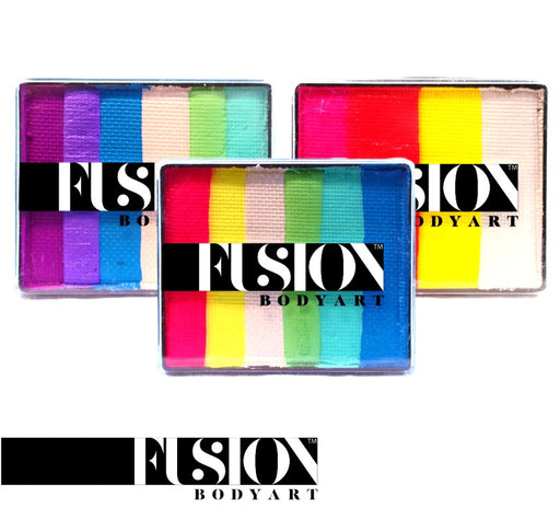 Fusion Body Art Face Paint Bundle | Choose 3 or More 50gr Rainbow Cakes and Save