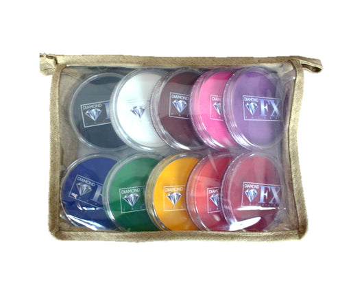 Diamond FX Face Paint Kit | PRESET BUNDLE - Set of 10 Standard Colors