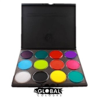 Global Face Paint Pro Palette Bundle - 12 Standard Colors