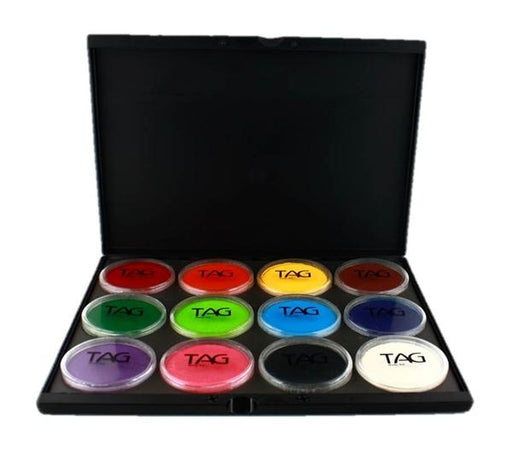 TAG Face Paint | CUSTOM BUNDLE - Pro Palette  - 12 Regular / Pearl 32gr Colors