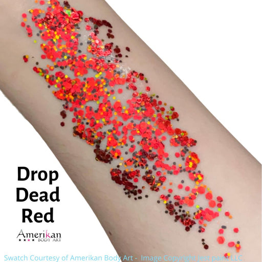 Pixie Paint Face Paint Glitter Gel  - Drop Dead Red -  Small 1oz