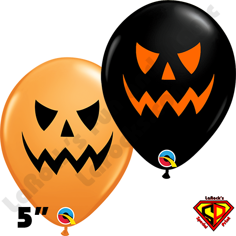 Qualatex Balloons |   5" Round - Evil Jack Face Assortment - 100ct   (2588)