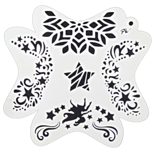 PK | FRISBEE Face Painting Stencil | Fairy and Stars - A4