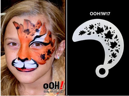 Ooh! Face Painting Stencil | Fall Wrap (W17)