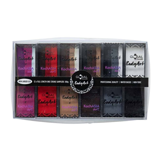 Global Body Art | Face Painting Sampler Palette - KochASIA Art Furry Friends - 12 x 15gm