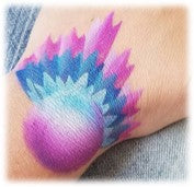 Black Gold Dynasty Face Painting Brush - HAT TRICK LONG (1/2") (206HT-L)