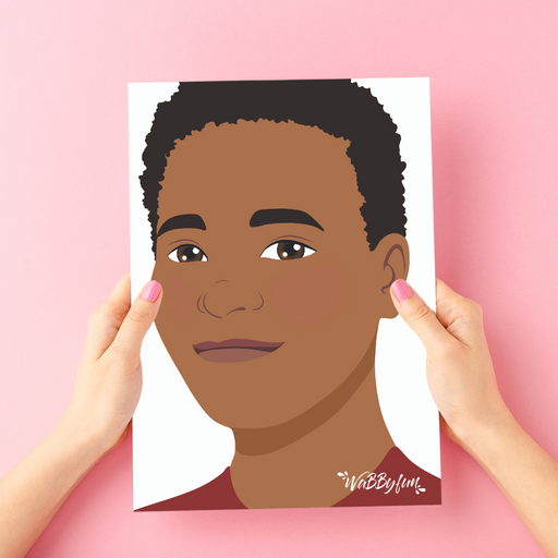 WABBY FUN | Face Painting Practice Board - A4 Side Facing 1 - BORIS