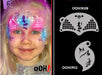 Ooh! Face Painting Stencil | Mermaid Princess Mask (K09)