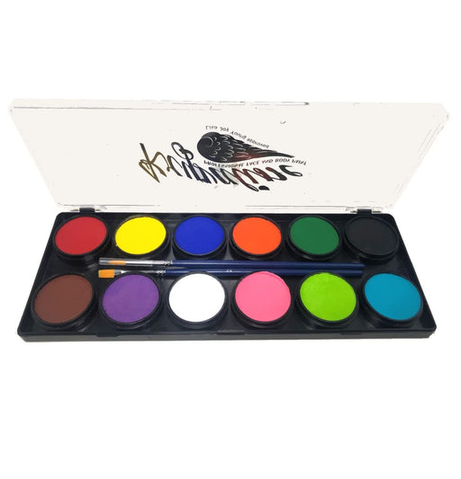 Kryvaline Face Paint (Reg Line) - Large 12 Color Essential Palette