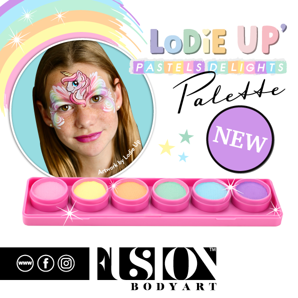 Fusion Body Art  | Lodie Up Face Painting Pink Palette - Elodie's Pastel Delights