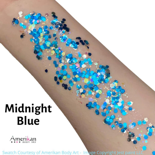 Pixie Paint Face Paint Glitter Gel - Midnight Blue - Small 1oz