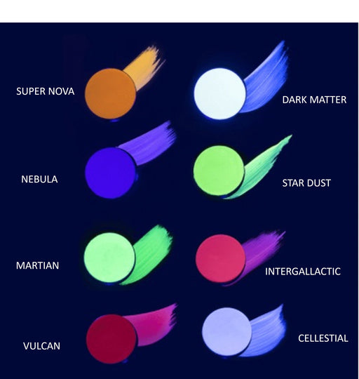 Paradise FX Paint By Mehron | NEON UV GLOW - (Red) VULCAN  40gr (Non-Cosmetic Special FX)