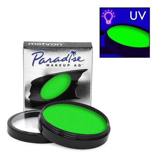 Paradise FX Paint By Mehron |  NEON UV GLOW - (Green) MARTIAN  40gr (Non-Cosmetic Special FX)