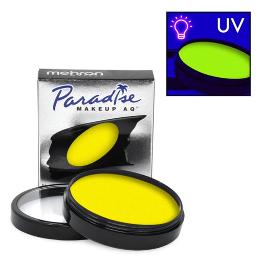 Paradise FX Paint By Mehron | NEON UV GLOW - (Yellow) STARDUST 40gr (Non-Cosmetic Special FX)