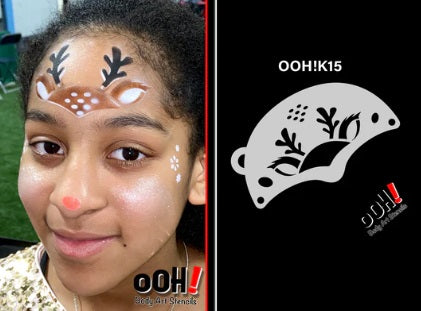 Ooh! Face Painting Stencil | Deer Mask (K15)